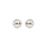 Cercei Dama - Cercei Tory Burch Circle-Stud Crystal Logo Earrings SILVER Femei (BM 10722787) - B-mall.ro