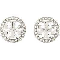 Cercei Circle-Stud Crystal Logo Earrings Femei