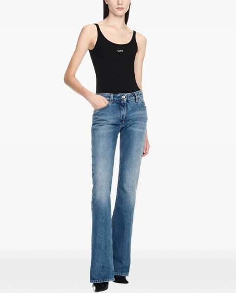 Blugi evazati Off-White Flare Jeans BLUE Femei (BM 10722880) 2