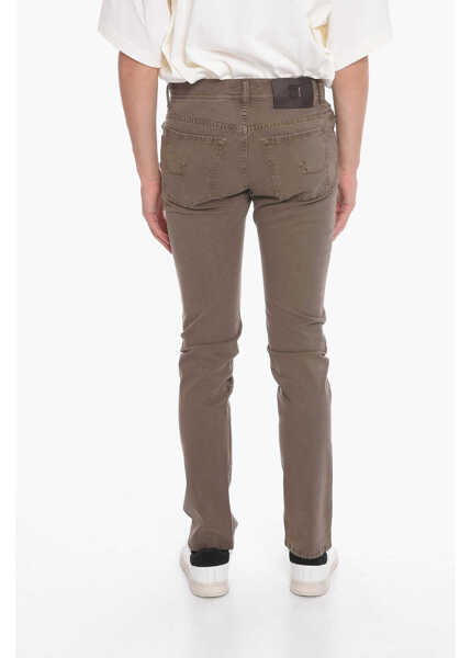 Pantaloni casual CORNELIANI Id Stretch Cotton Pants With 5 Pockets Green Barbati (BM 10723132) 2