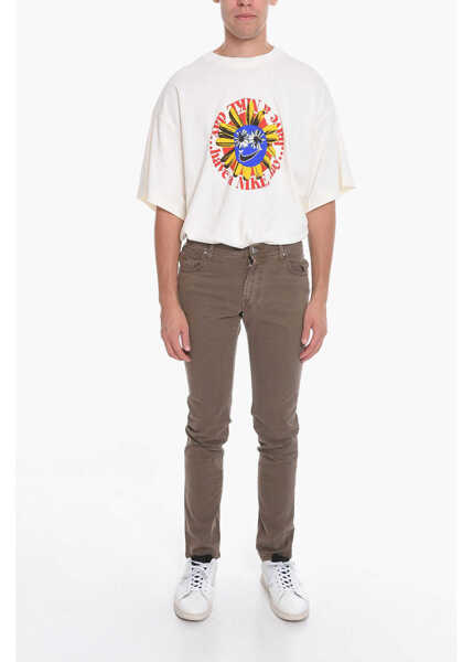 Pantaloni casual CORNELIANI Id Stretch Cotton Pants With 5 Pockets Green Barbati (BM 10723132) 4