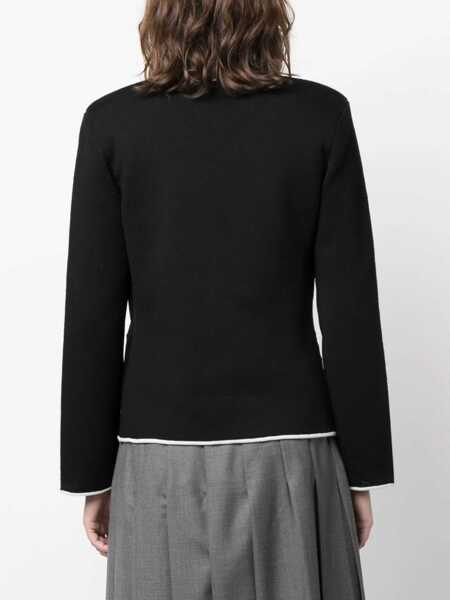 Sacouri office Thom Browne Single-Breasted Collarless Jacket BLACK Femei (BM 10723330) 4