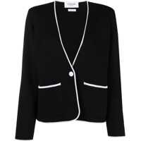 Sacouri office Single-Breasted Collarless Jacket Femei