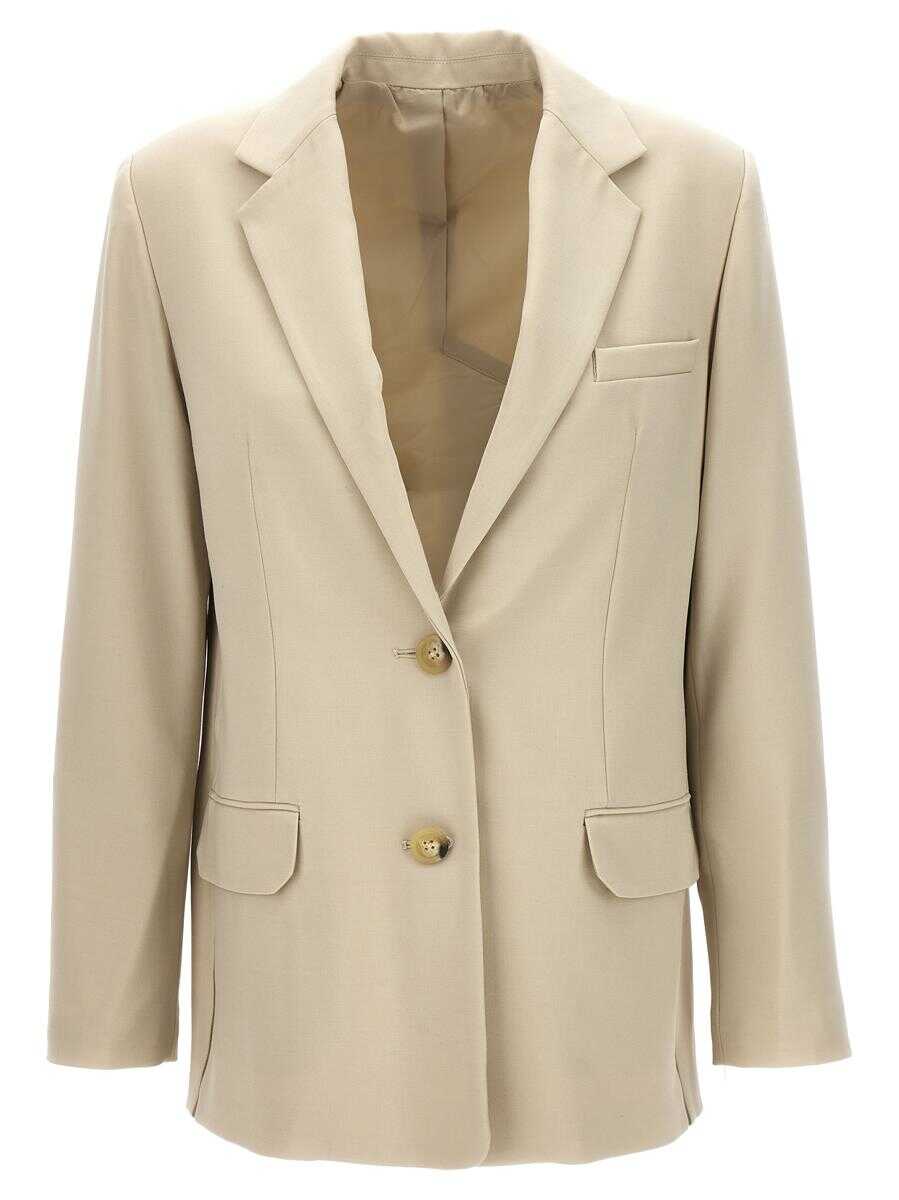 HELMUT LANG HELMUT LANG Logo band blazer BEIGE