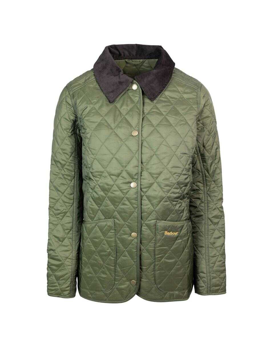 Barbour BARBOUR OLIVE ANNANDALE QUILTED DOWN JACKET Green