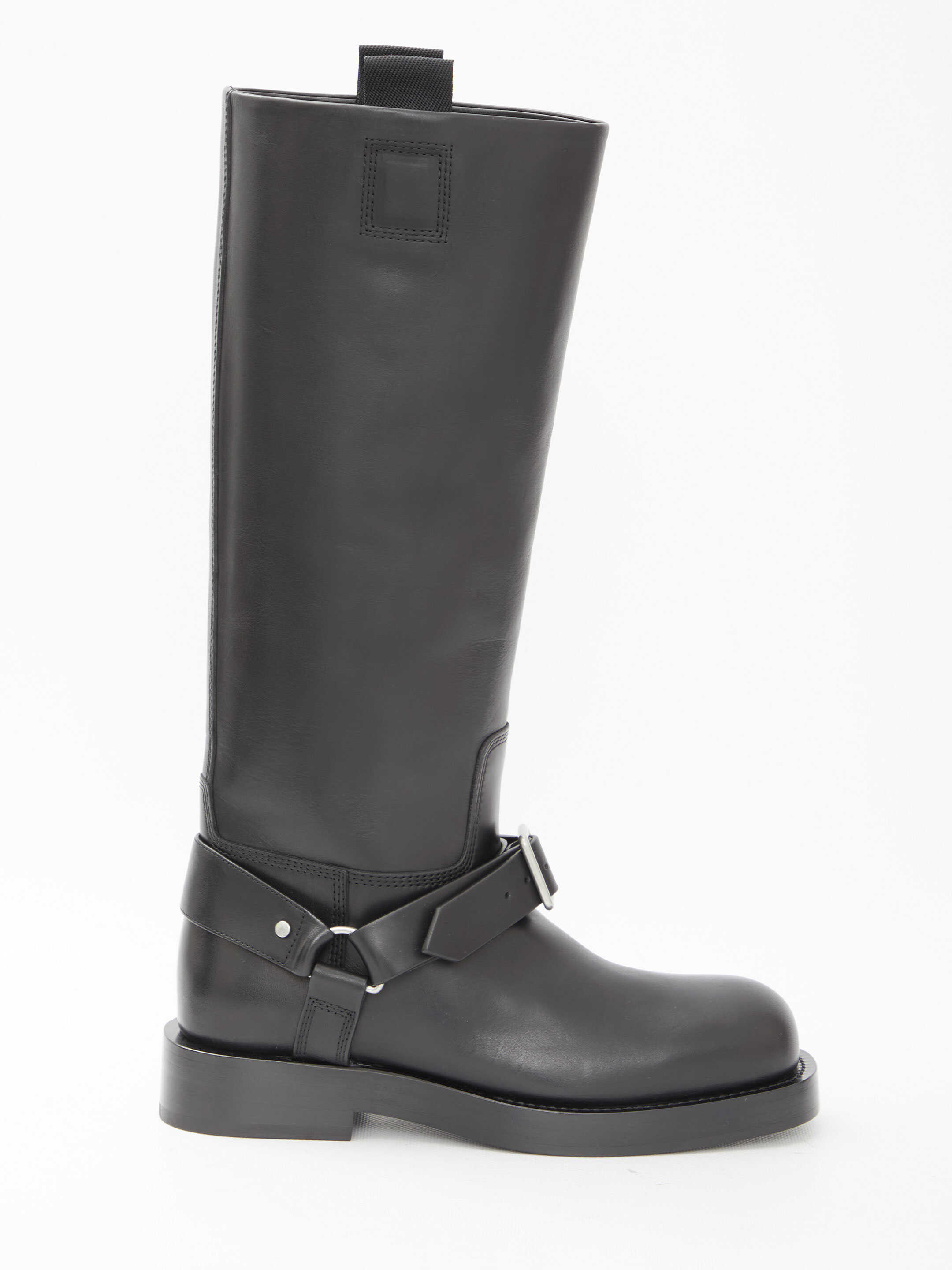 Burberry Saddle High Boots BLACK