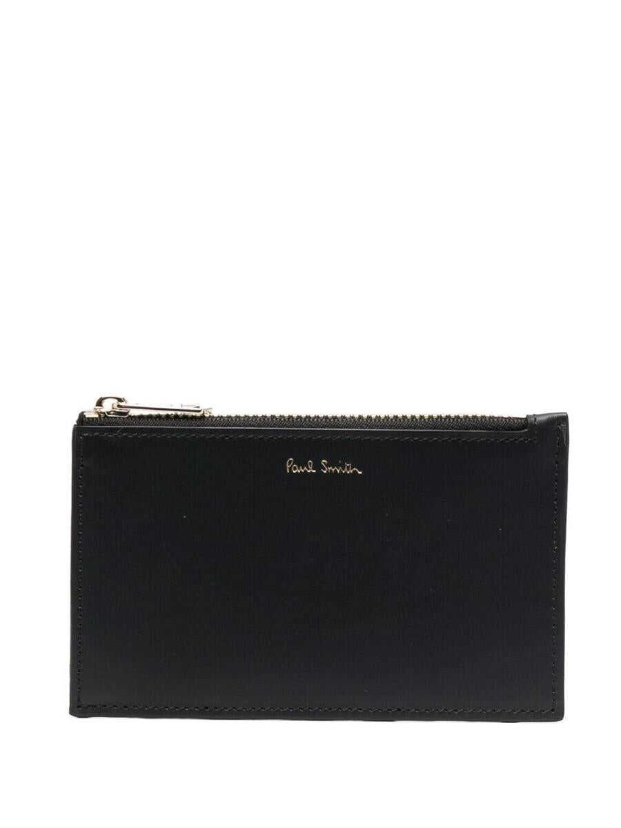 Paul Smith PAUL SMITH MEN WALLET ZIPPER INTMUL ACCESSORIES BLACK