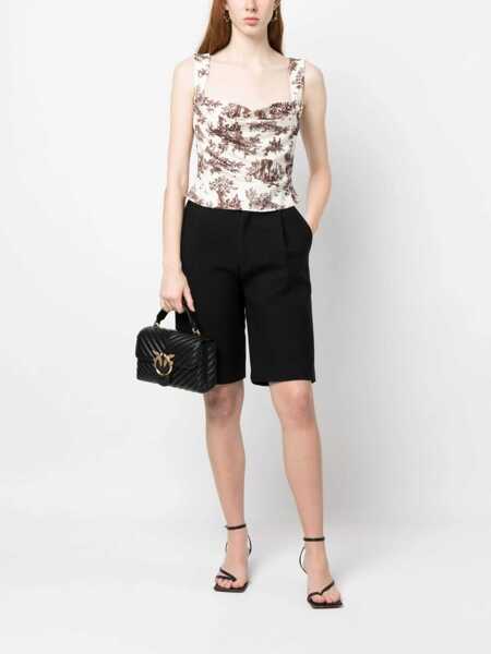 Genti de mana Pinko Love Lady Mini Handbag NERO-ANTIQUE GOLD Femei (BM 10729006) 2