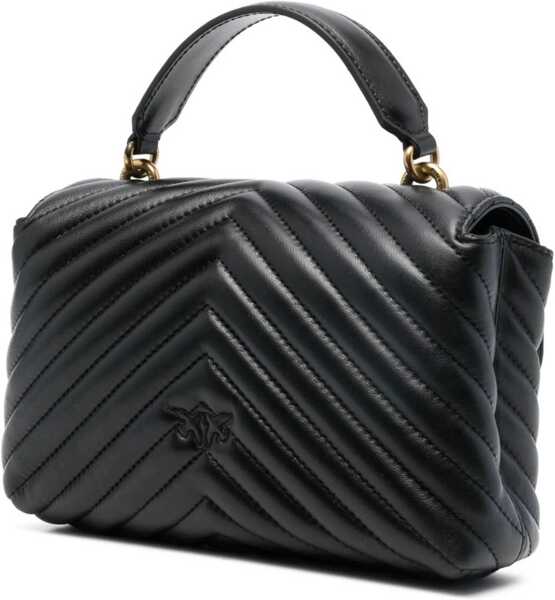 Genti de mana Pinko Love Lady Mini Handbag NERO-ANTIQUE GOLD Femei (BM 10729006) 3