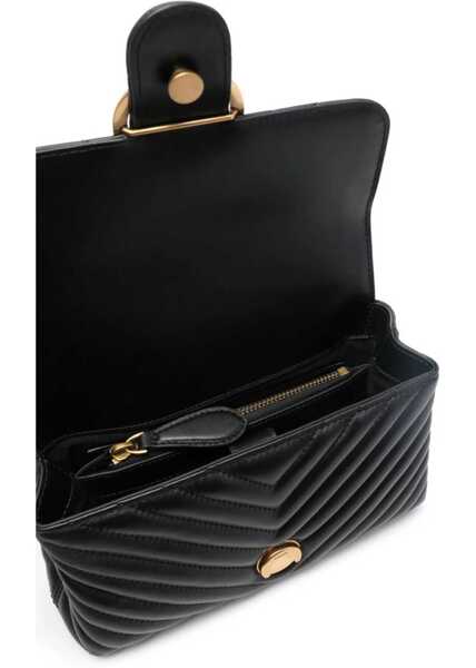Genti de mana Pinko Love Lady Mini Handbag NERO-ANTIQUE GOLD Femei (BM 10729006) 5