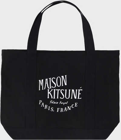 MAISON KITSUNÉ Palais Royal Shopping Bag BLACK