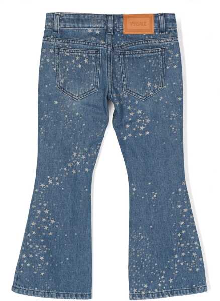 Blugi drepti Versace Glitter Print Jeans DENIM Fete (BM 10729198) 2