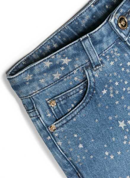 Blugi drepti Versace Glitter Print Jeans DENIM Fete (BM 10729198) 3