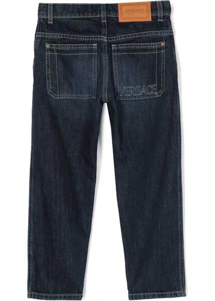 Blugi drepti Versace Jeans With Embroidered Logo DENIM Baieti (BM 10729201) 2