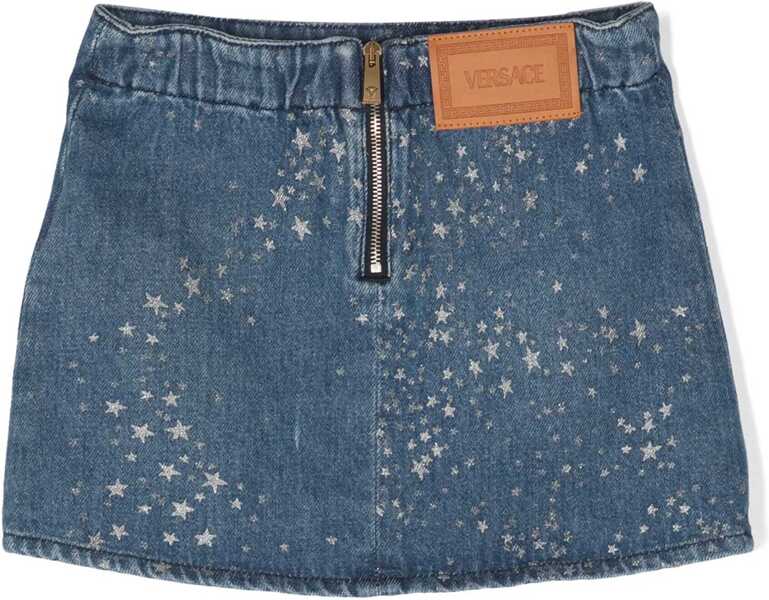 Fuste casual Versace Glitter Denim Skirt DENIM Fete (BM 10729204) 2