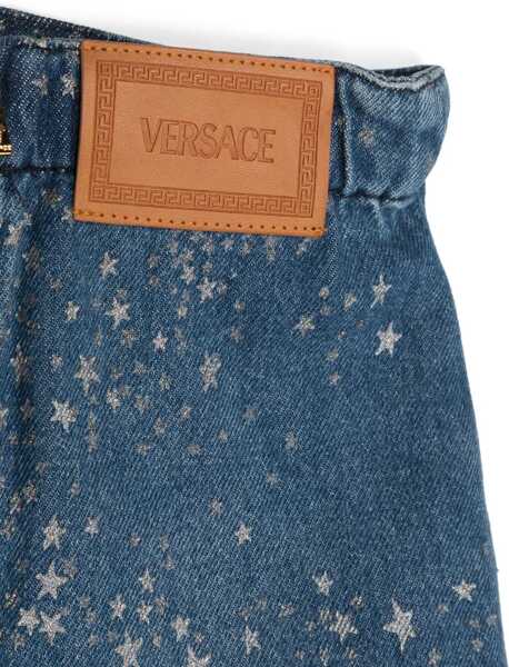 Fuste casual Versace Glitter Denim Skirt DENIM Fete (BM 10729204) 3