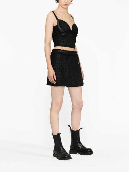 Fuste Versace Versace Lurex Skirt Black Femei (BM 10729672) 3