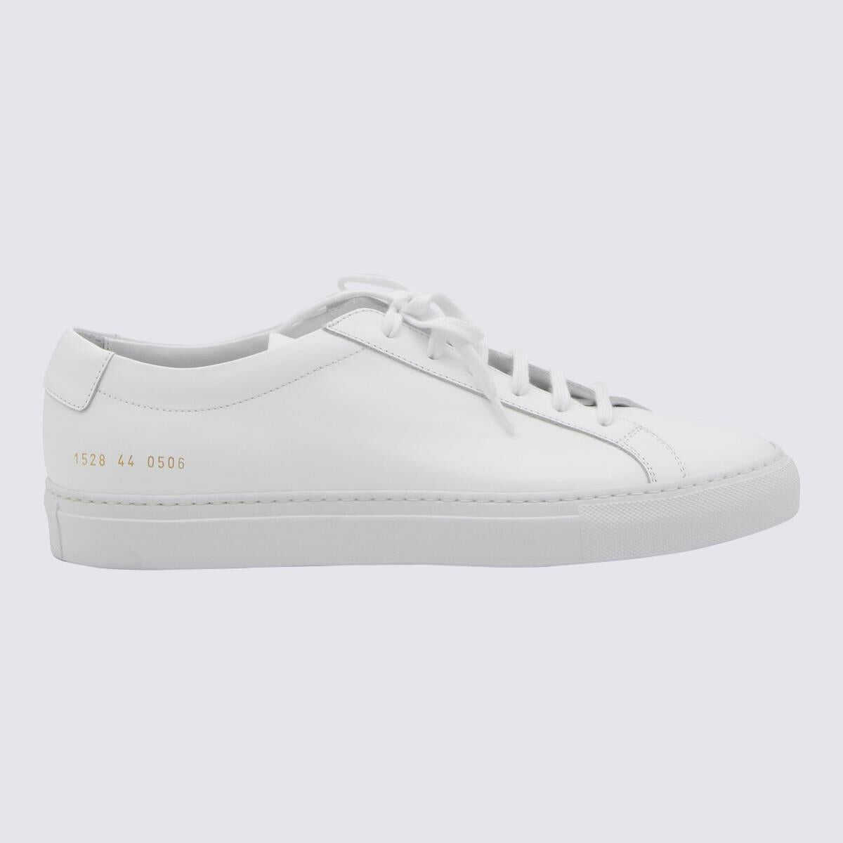 Common Projects COMMON PROJECTS WHITE LEATHER ORIGINAL ACHILLES SNEAKERS White