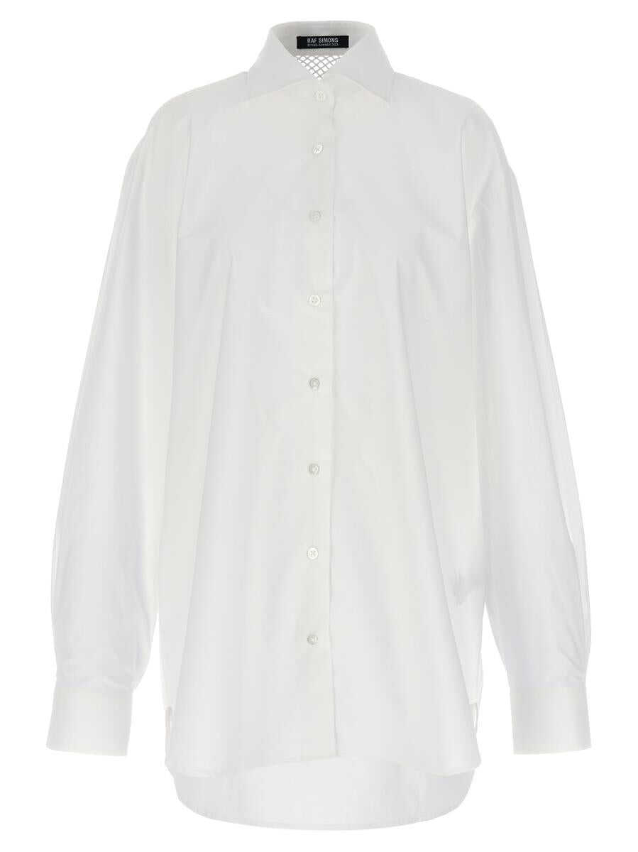 Raf Simons RAF SIMONS Mesh insert shirt WHITE