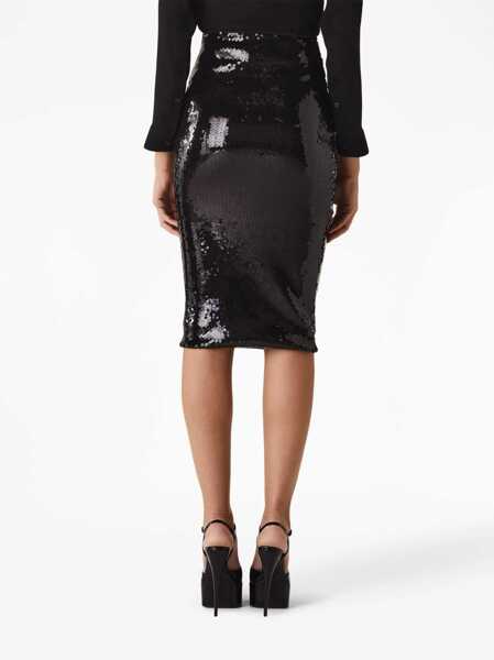 Fuste Alexandre Vauthier Alexandre Vauthier Mesh Midi Skirt Black Femei (BM 10729963) 3