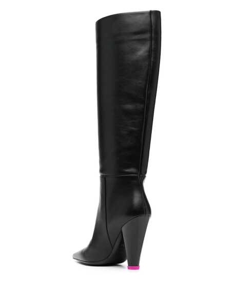 Bocanci 3JUIN 3Juin Black Leather Alexa Boots MULTICOLOR Femei (BM 10730134) 3