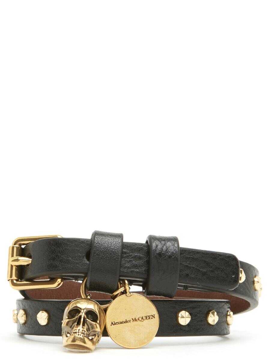 Alexander McQueen ALEXANDER MCQUEEN Mini studs bracelet BLACK