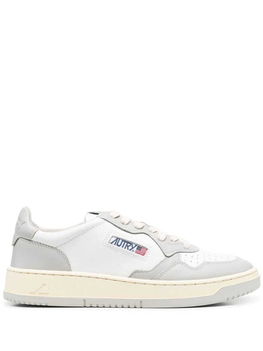 AUTRY AUTRY TWO-TONE MEDALIST SNEAKERS WHITE