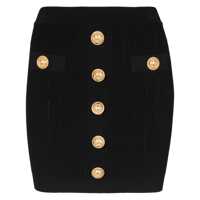Fuste Balmain High Waist Buttoned Mini Skirt Femei