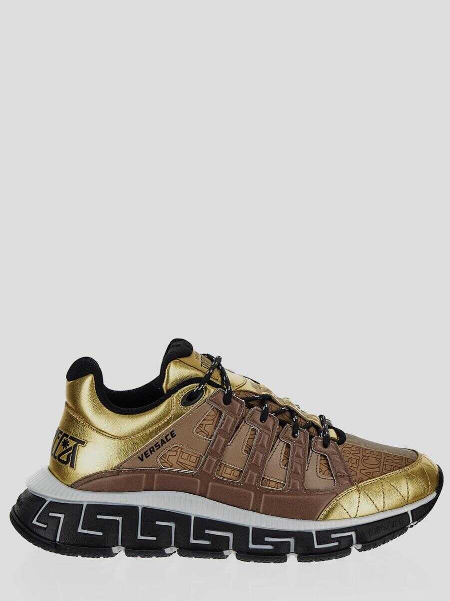 Versace Versace Sneakers Gold+brown+beige