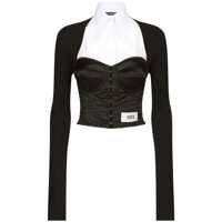 Topuri Dolce & Gabbana Layered-Shirt Corset Femei