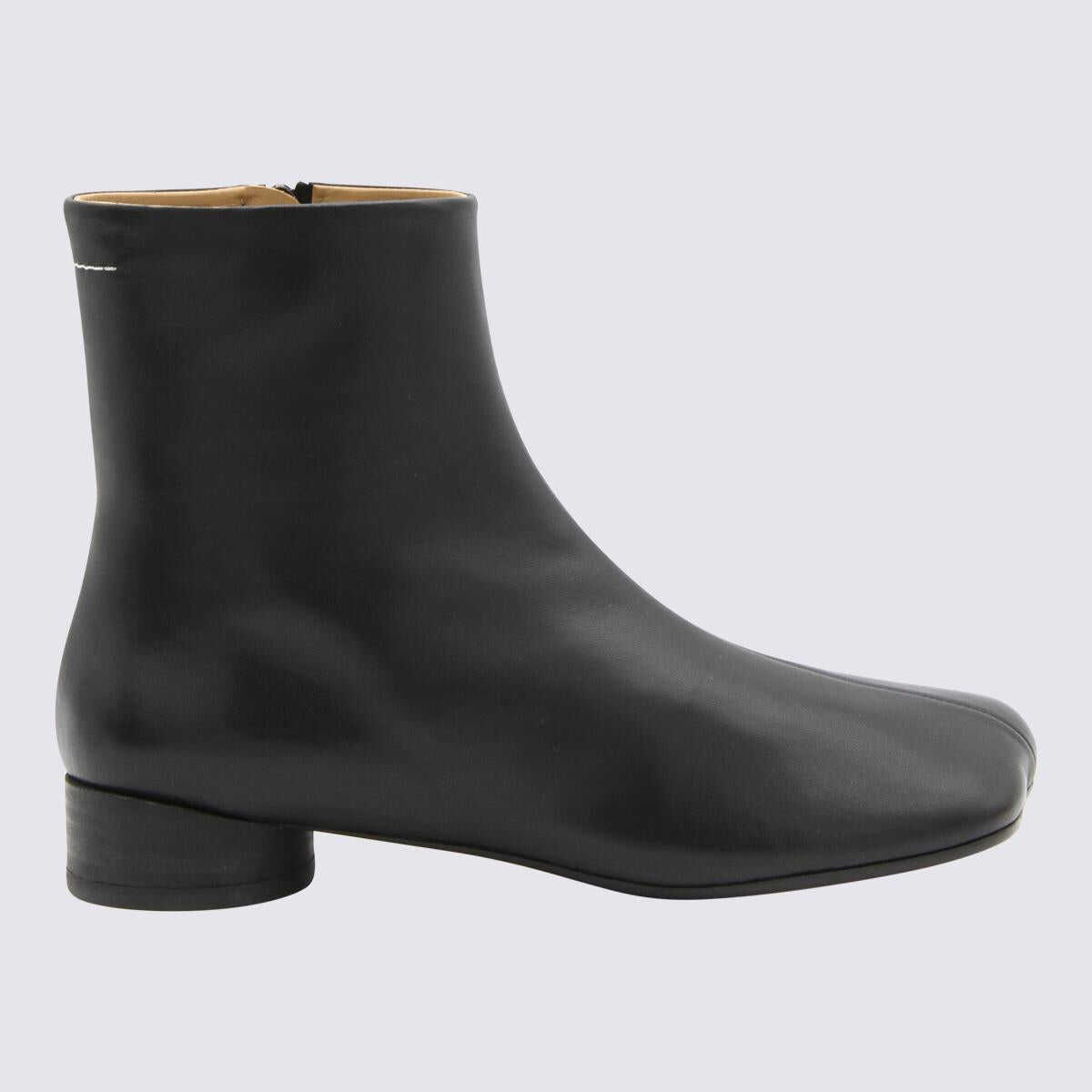 MM6 Maison Margiela MM6 MAISON MARGIELA Leather ankle boots Black