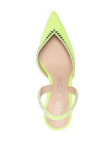 Pantofi cu toc Stuart Weitzman Stuart Weitzman Gmct Slingbacks GREEN Femei (BM 10733239) 4
