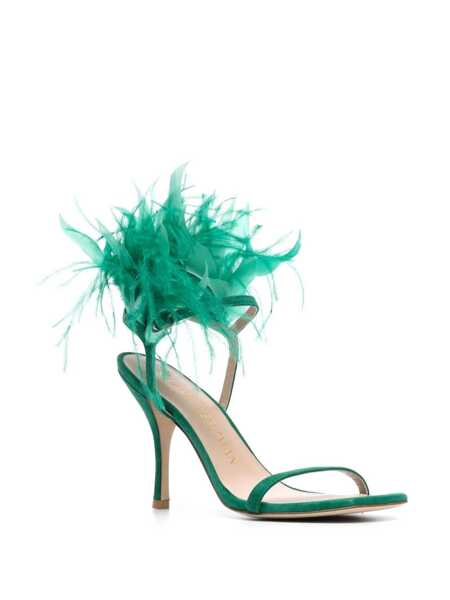 Sandale Stuart Weitzman Stuart Weitzman Plume Sandals GREEN Femei (BM 10733245) 2