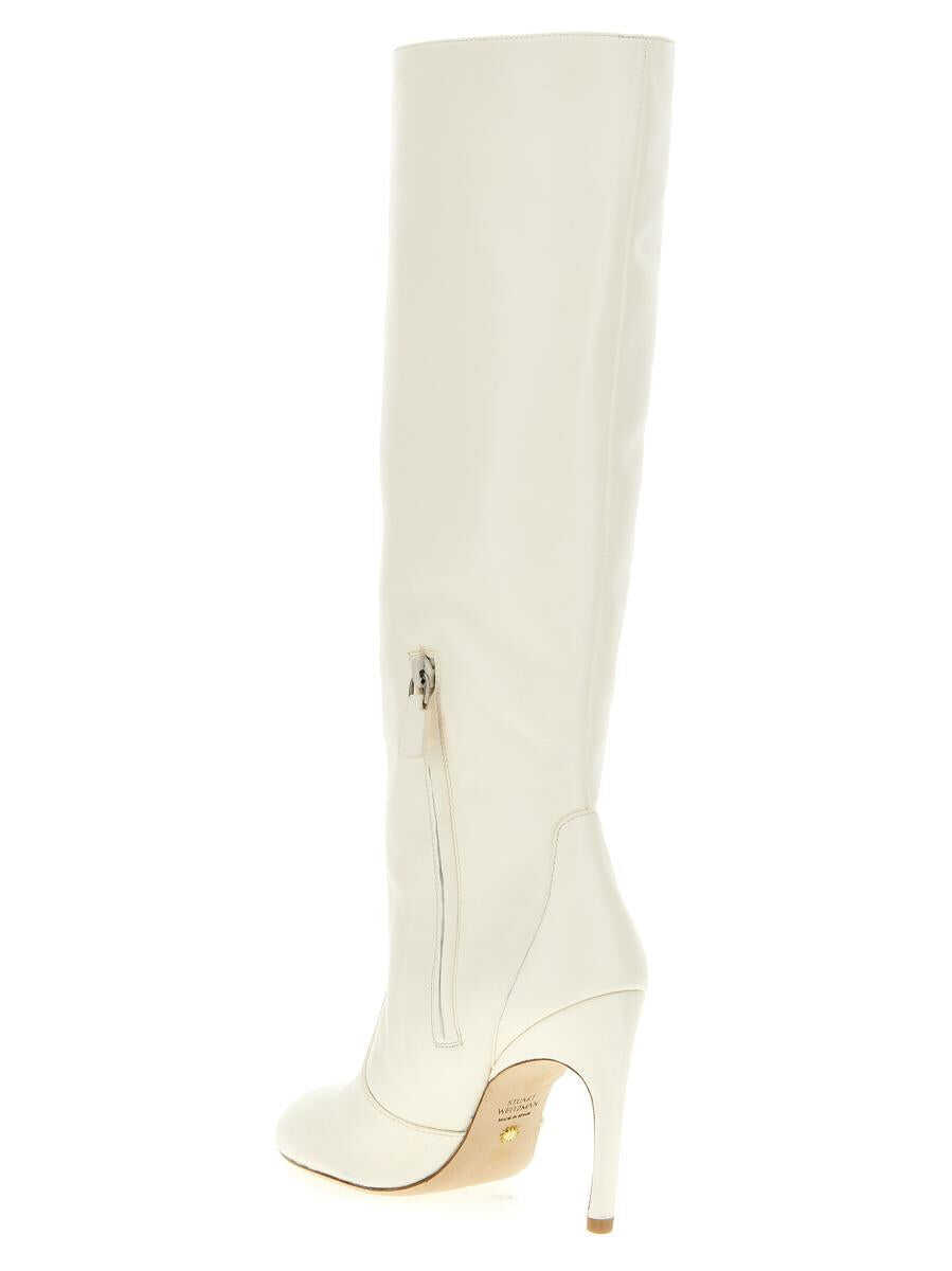 Bocanci Stuart Weitzman Stuart Weitzman Lux Curl Boots WHITE Femei (BM 10733278) 2