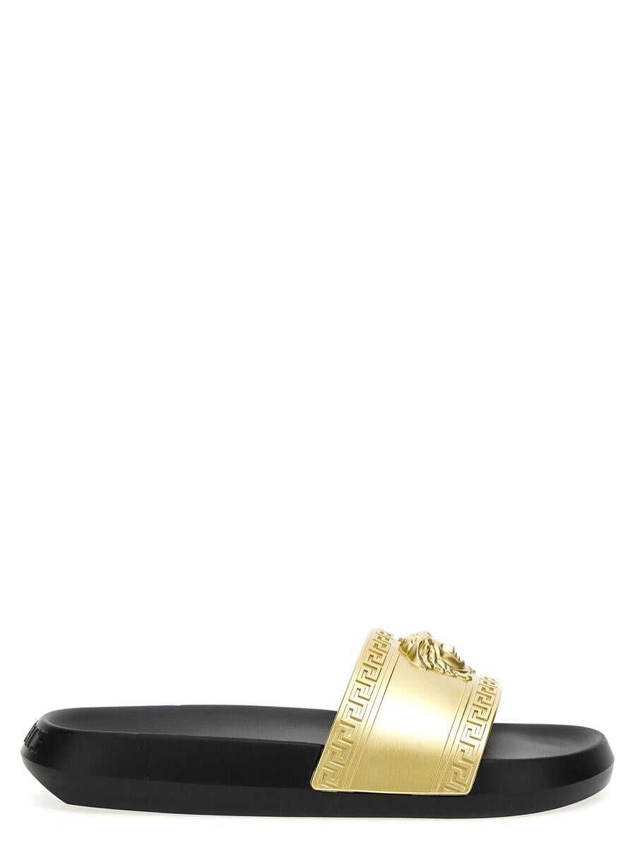 Versace VERSACE Rubber slides GOLD