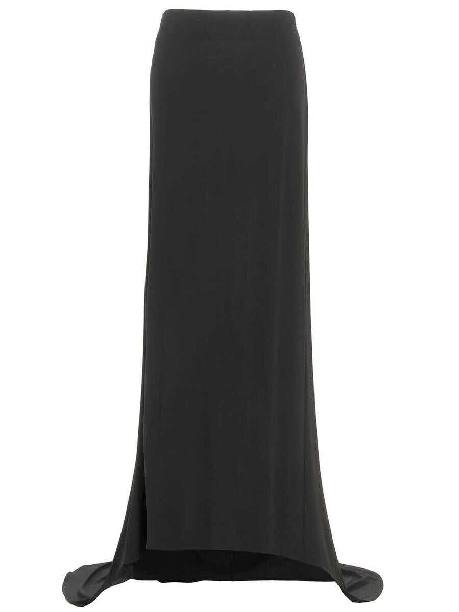 Magda Butrym MAGDA BUTRYM Asymmetrical long skirt BLACK