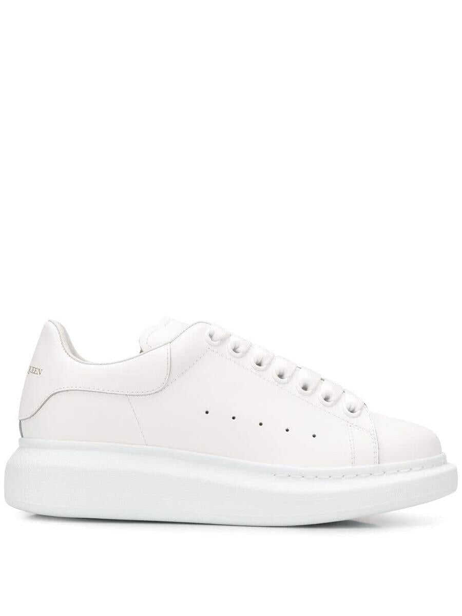 Alexander McQueen ALEXANDER MCQUEEN Oversized leather sneakers WHITE