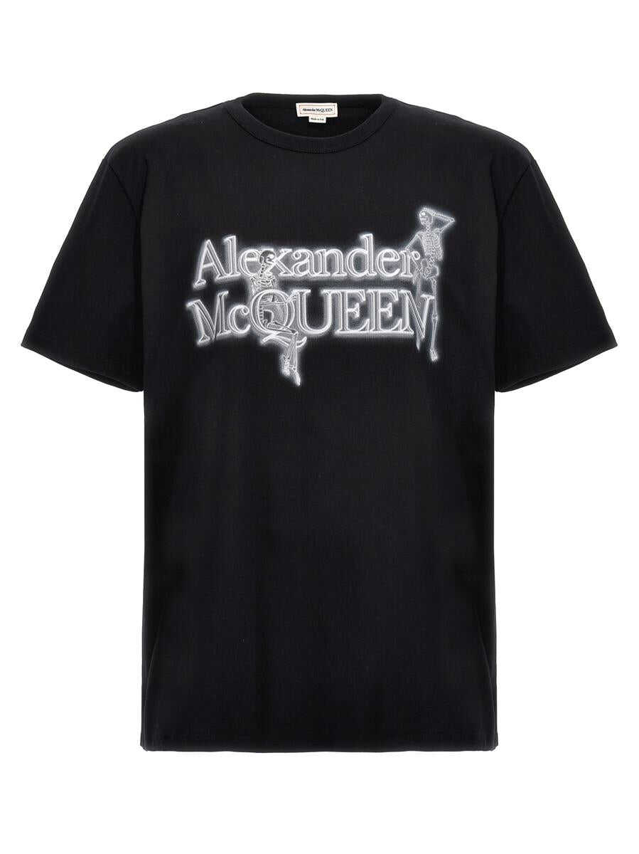 Alexander McQueen ALEXANDER MCQUEEN Printed T-shirt WHITE/BLACK