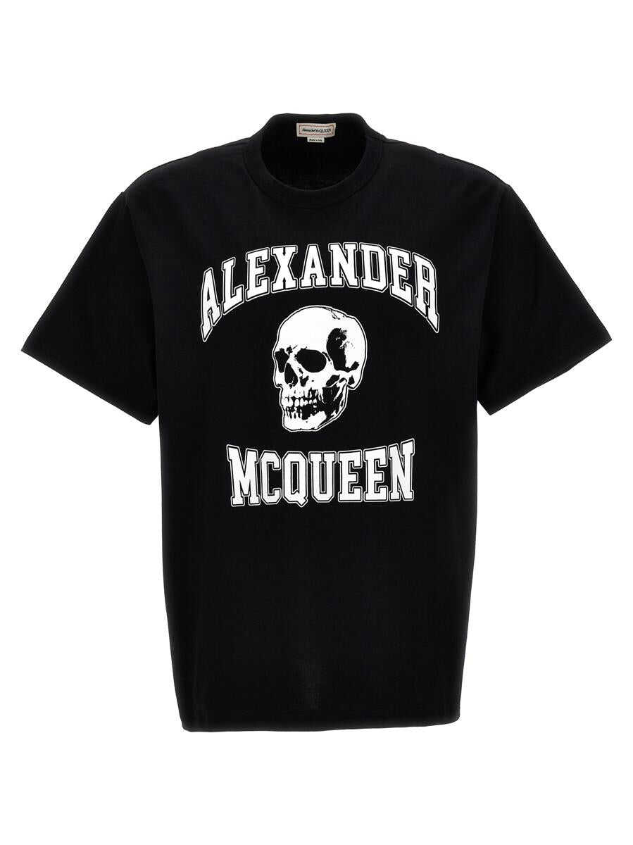 Alexander McQueen Alexander McQueen T-shirts and Polos White/Black
