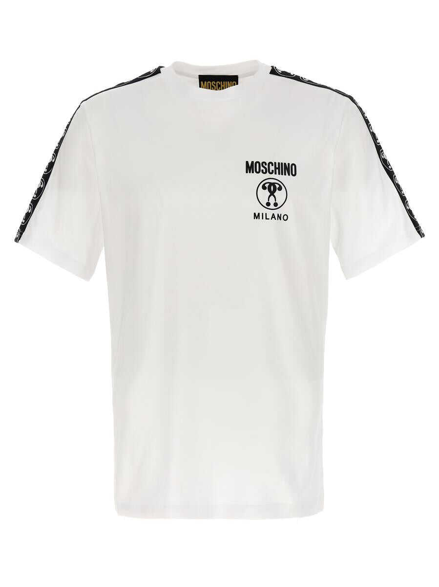 Moschino MOSCHINO Double Question Mark T-shirt White/Black
