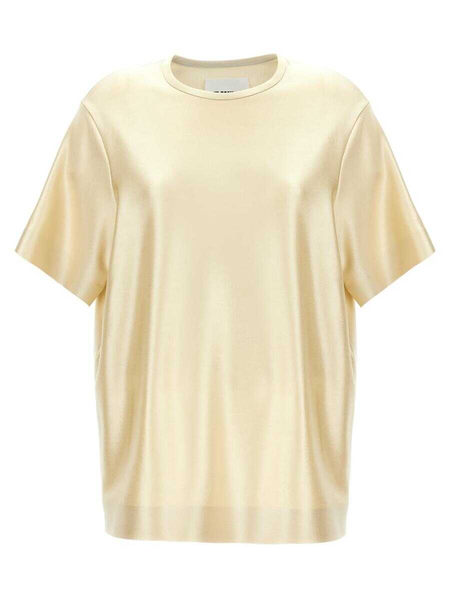 Jil Sander JIL SANDER Laminated t-shirt Gold