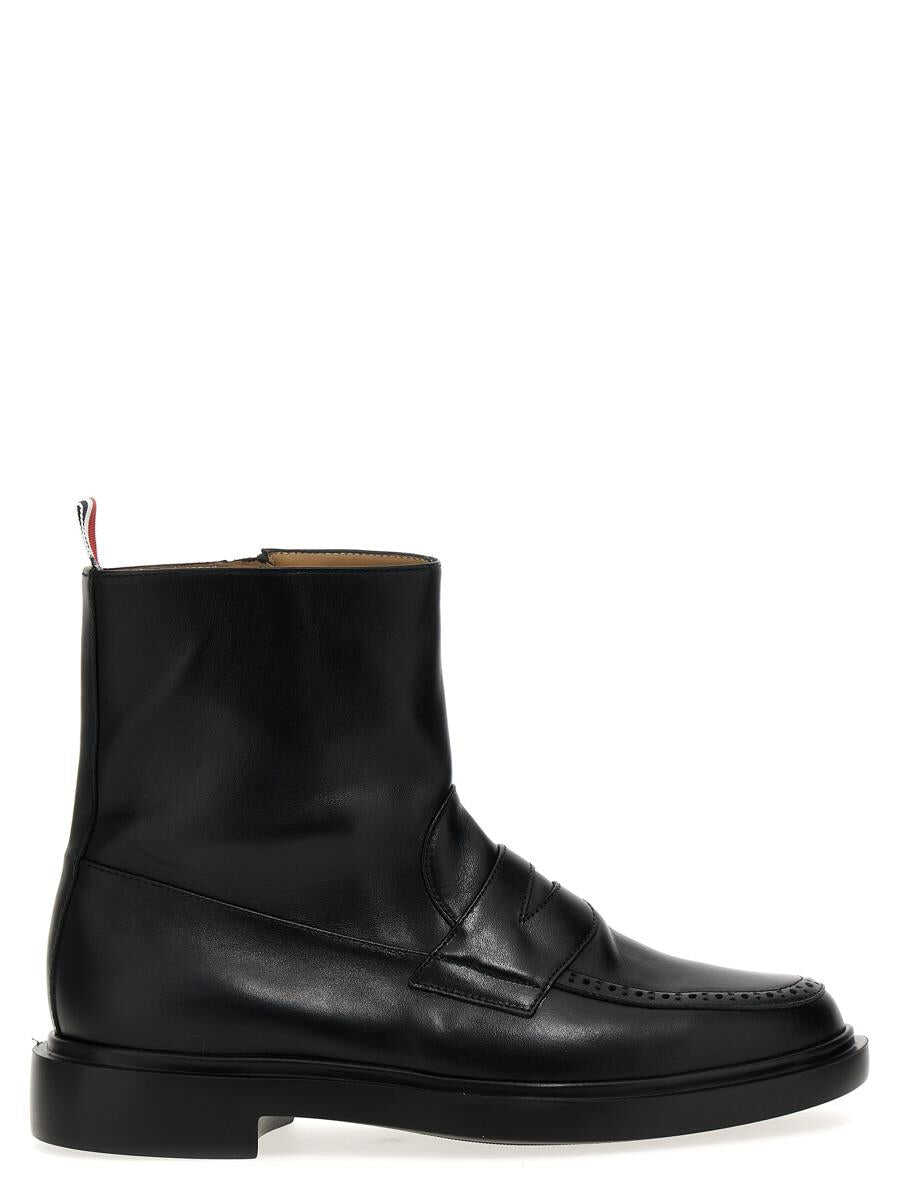 Thom Browne THOM BROWNE \'Penny Loafer\' ankle boots BLACK