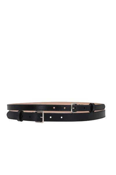 Alexander McQueen ALEXANDER MCQUEEN \'Double\' belt BLACK