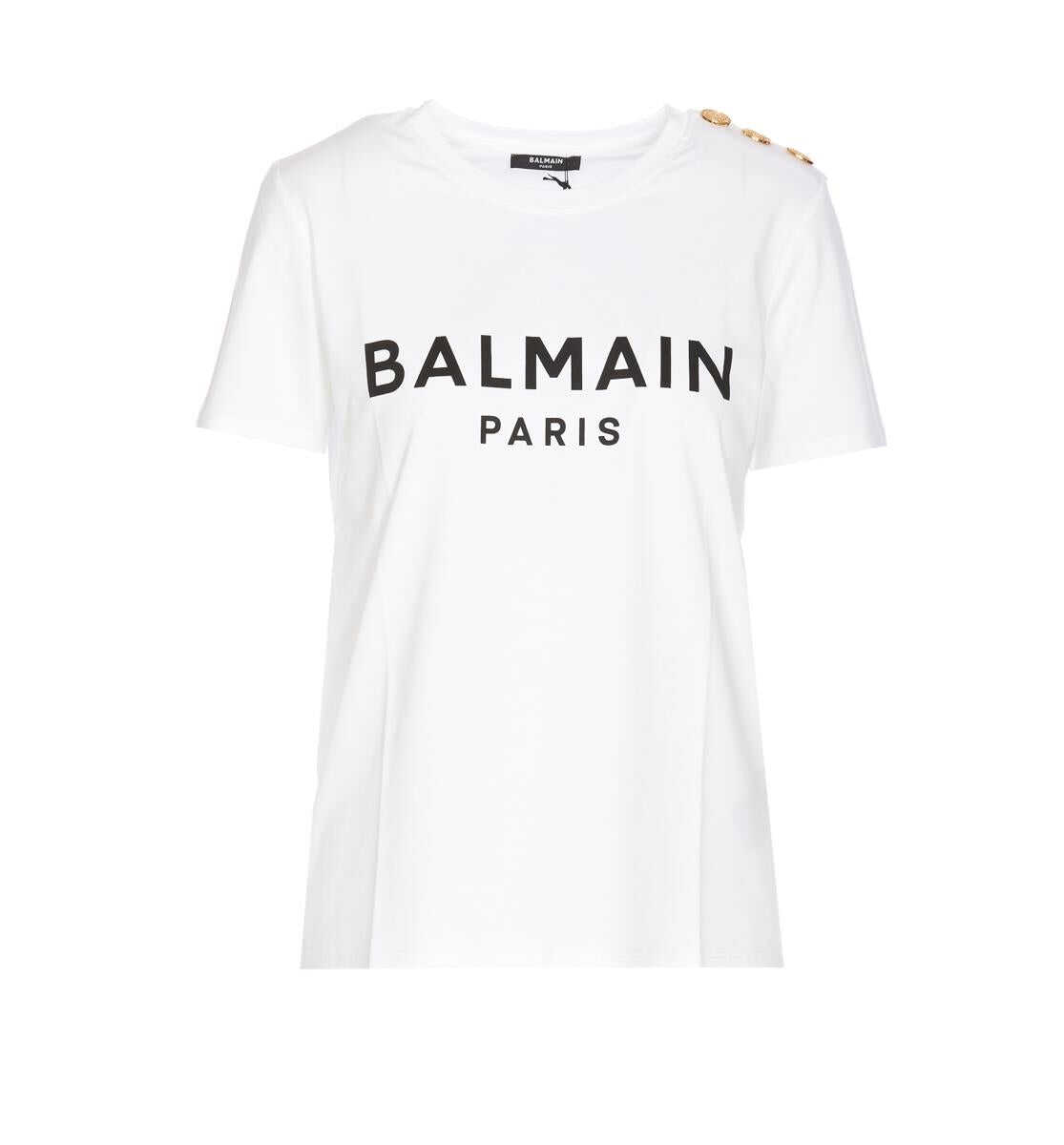 Balmain Balmain T-shirts and Polos White WHITE