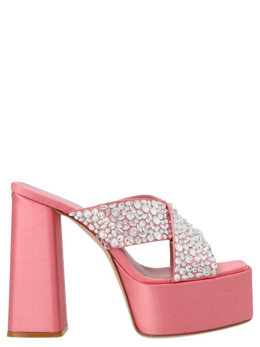 HAUS OF HONEY HAUS OF HONEY Crossed band sandals PINK