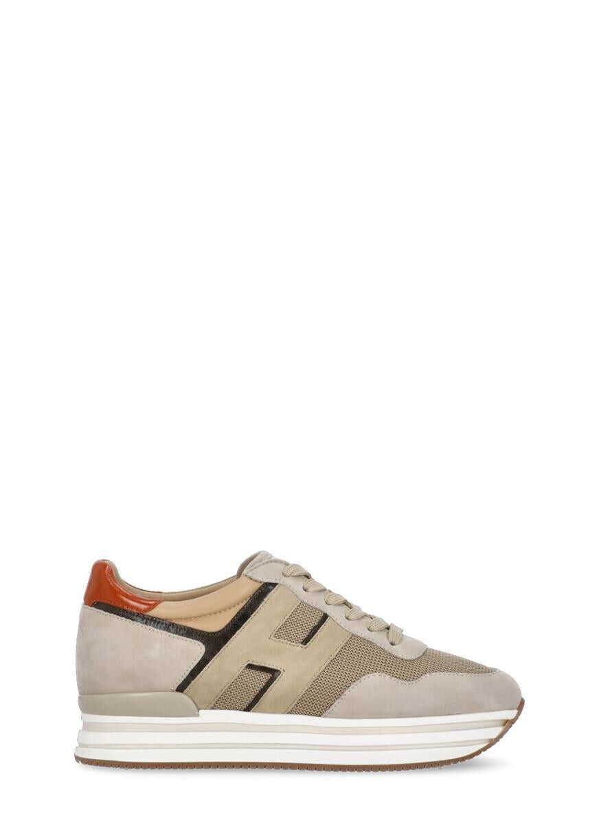 Hogan HOGAN BEIGE MULTICOLOUR SUEDE SNEAKERS BEIGE