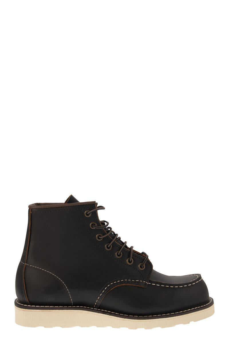 RED WING SHOES RED WING SHOES CLASSIC MOC - Leather boot with laces BLACK