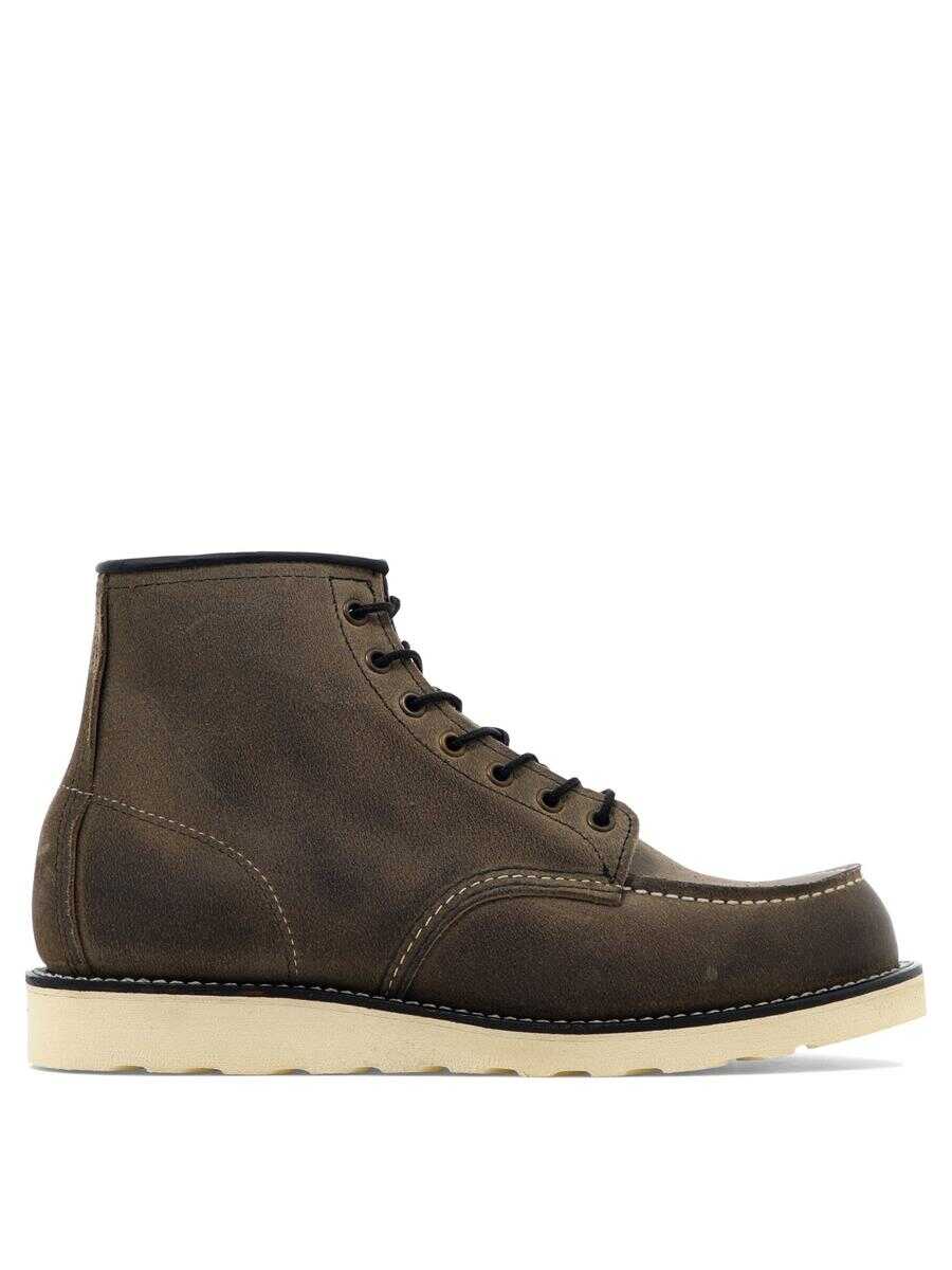 RED WING SHOES RED WING SHOES "Classic Moc Toe" lace-up boots GREY