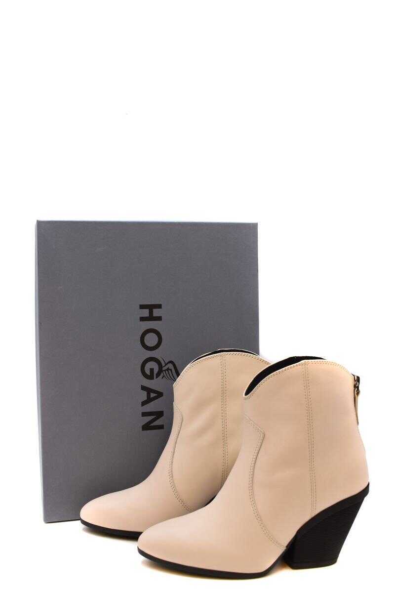 Bocanci Hogan Hogan Booties Beige Femei (BM 10742716) 4