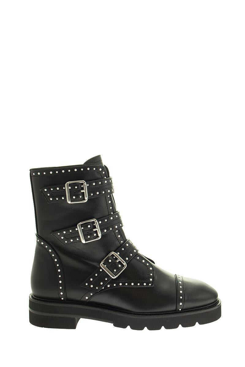 Stuart Weitzman STUART WEITZMAN JESSE LIFT - Biker boot BLACK